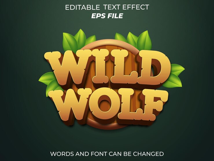 Vector tipo de letra editable tipografía texto 3d para juegos plantilla vectorial