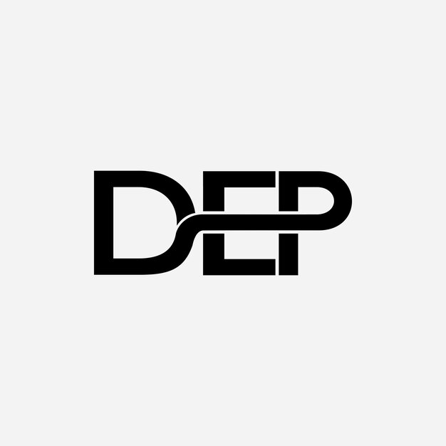 Tipo de letra inicial del logotipo de la DEP