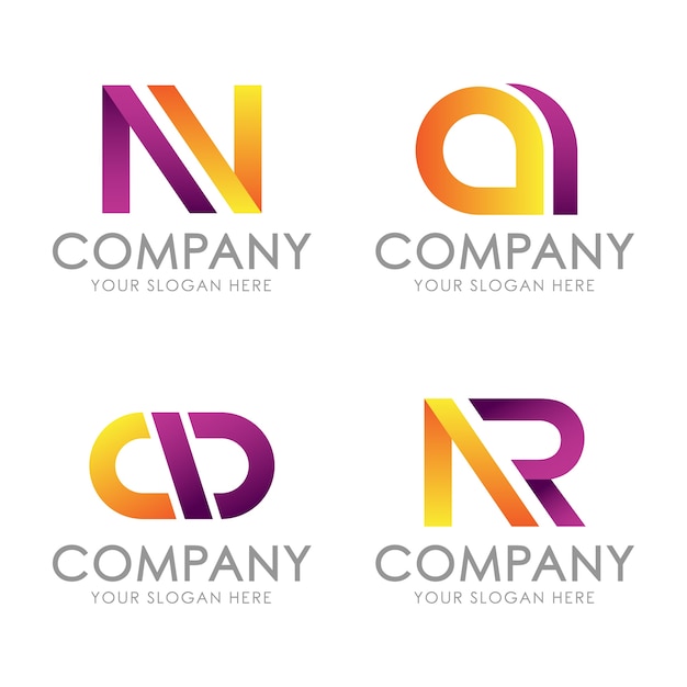 Tipo de logotipo de empresa simple y elegante
