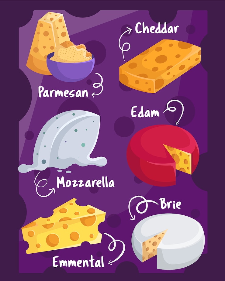 Vector tipo de queso