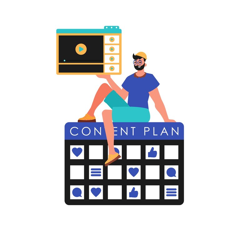 Vector el tipo se sienta en el plan de capacidad y sostiene una ventana con una tipografía de propósito de mensaje de receptor de televisión estilo de moda ilustración vectorial