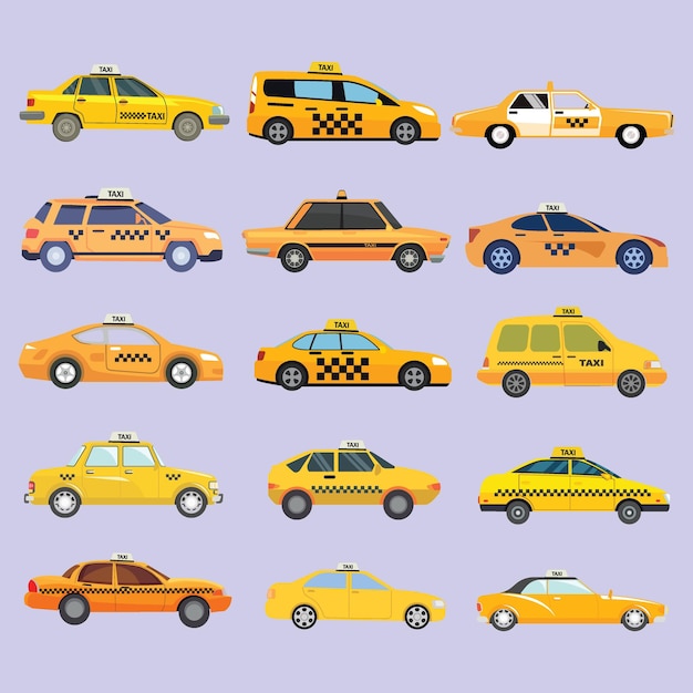 Vector tipo de taxi