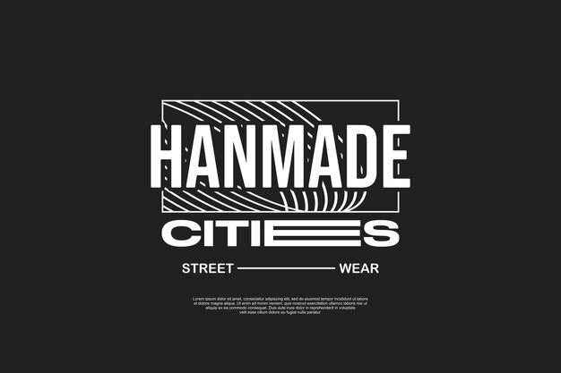 tipografía activo vectorial cartel e impresión de camisetas para ropa de calle adecuada para la impresión