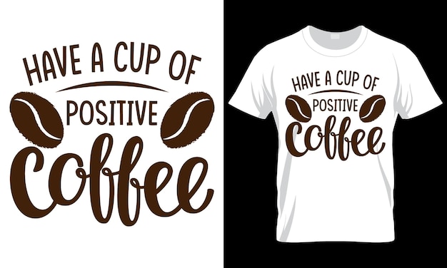 Tipografía amante del café y diseño de camiseta de moda Diseño de refranes y citas de café