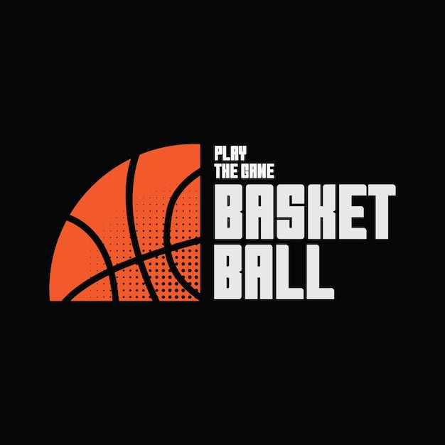 Tipografía de baloncesto para diseño de camisetas.