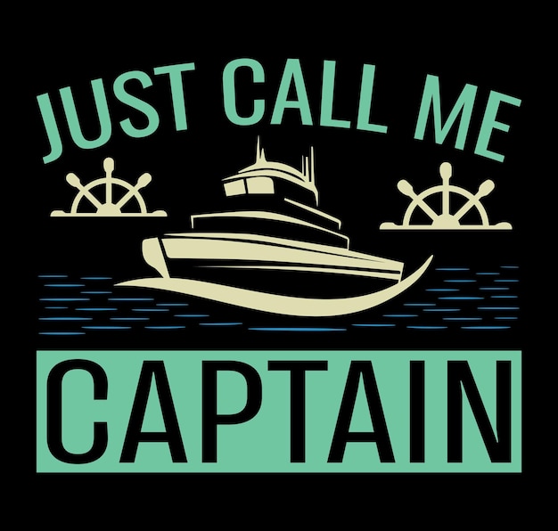 Tipografía de barcos Diseño de camisetas