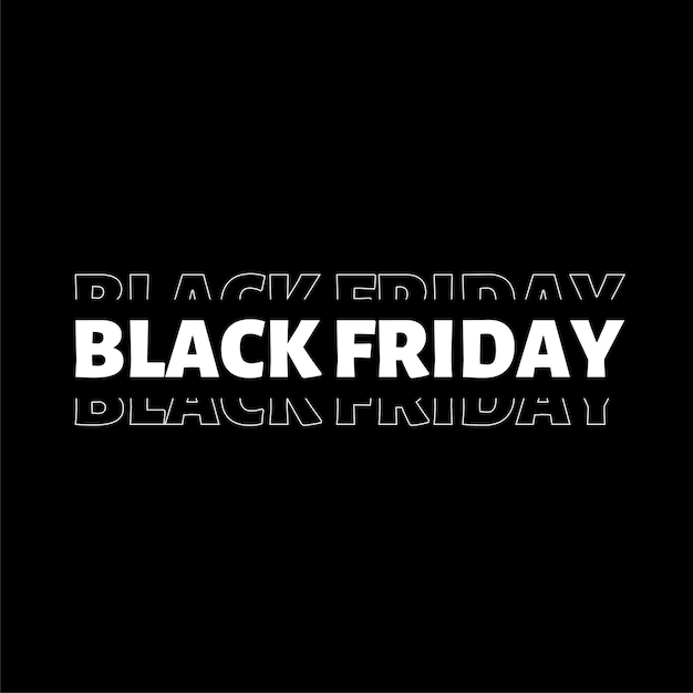 Tipografía para black friday instagram post