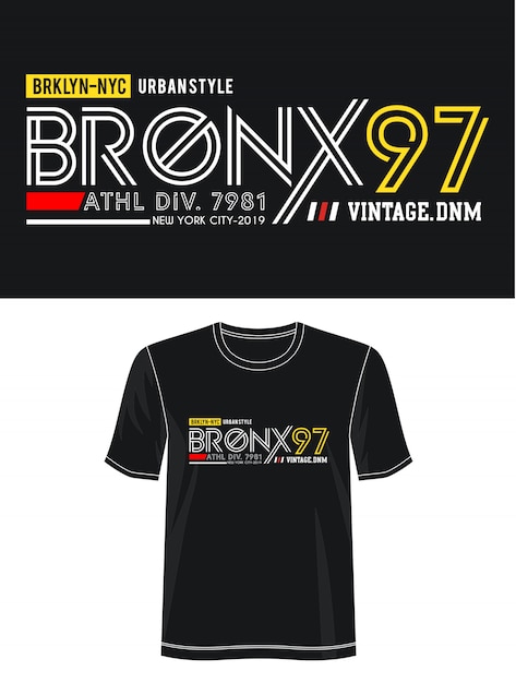 Tipografía bronx 97 para camiseta estampada