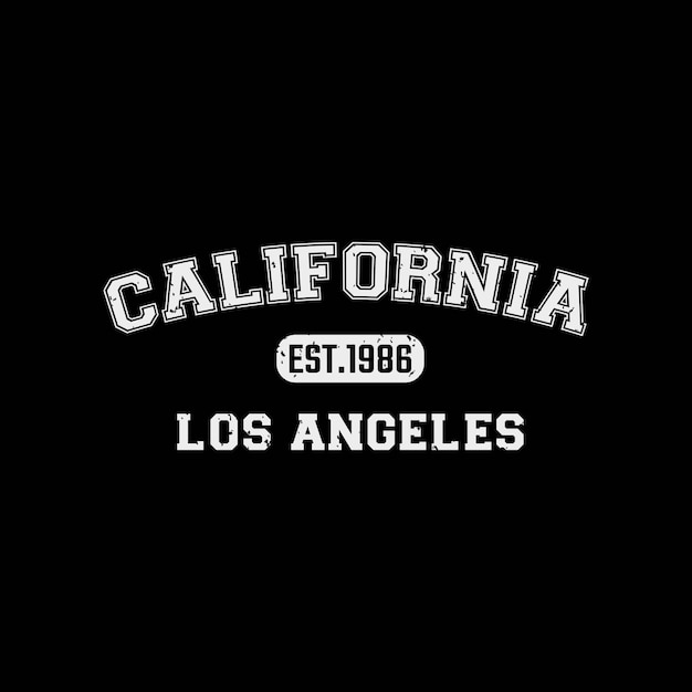 Tipografía de California Perfecto para el diseño de camisetas