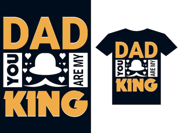 Tipografía camiseta diseño vector día del padre