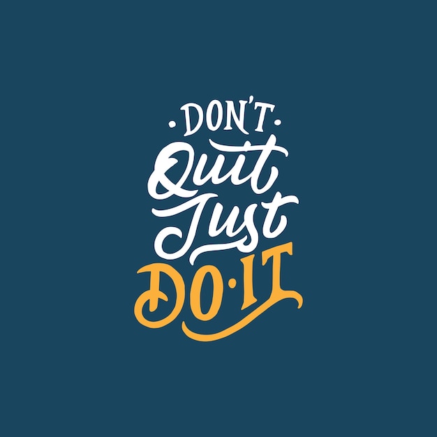 Tipografía Carteles motivacionales