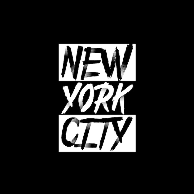 Tipografía de la ciudad de nueva york para la camiseta