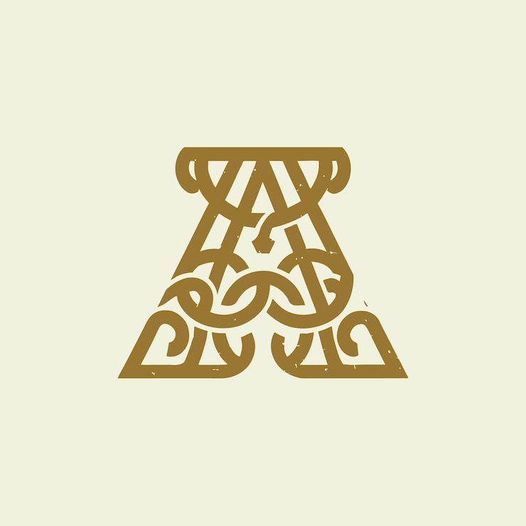 Vector tipografía contorno logotipo adornos moderno limpio un diseño