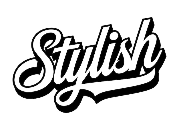 Tipografía creativa elegante con aspecto moderno de sombras en capas 3D