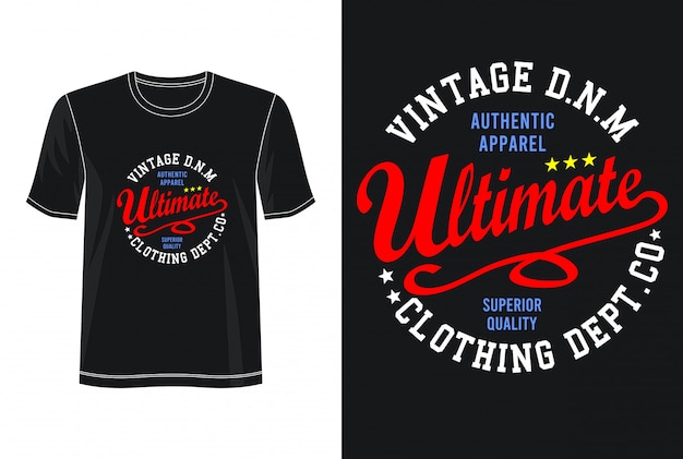 tipografía definitiva para camiseta estampada