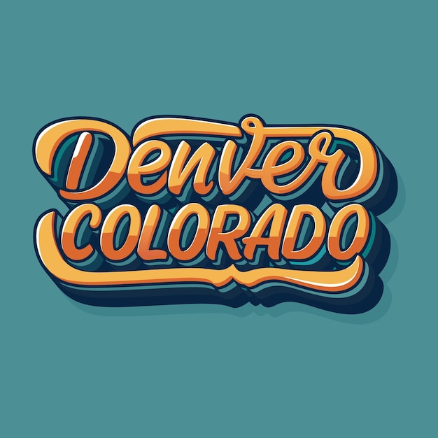 La tipografía de Denver Colorado mezcla fuentes robustas inspiradas en las montañas con diseños modernos limpios