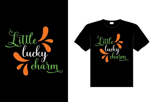 Tipografía del día de San Patricio diseño de camiseta de letras vectoriales con cita irlandesa colorida