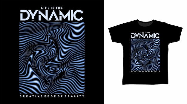 Tipografía dinámica Arte de línea Diseño de camisetas vectoriales dibujadas a mano