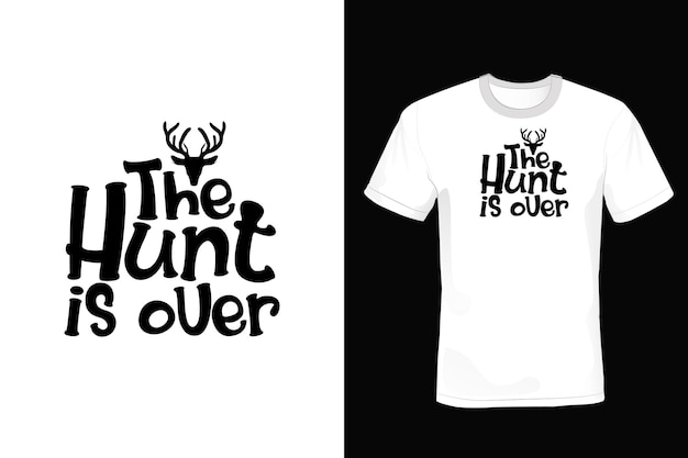 Tipografía de diseño de camiseta de caza vintage