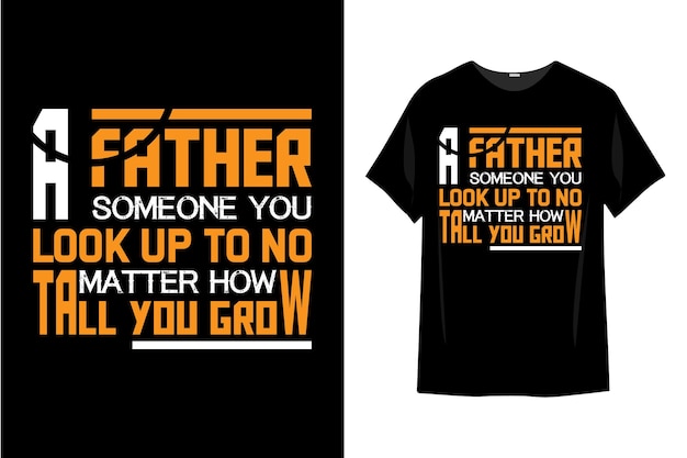 Tipografía de diseño de camiseta del día del padre.