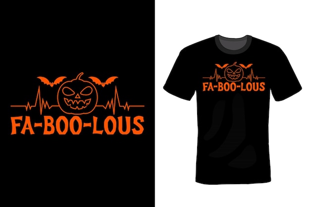 Tipografía de diseño de camiseta de halloween vintage