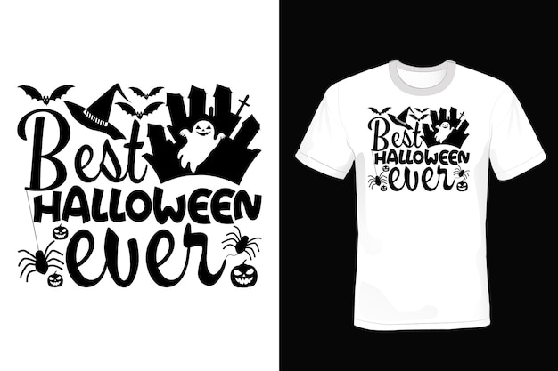 Tipografía de diseño de camiseta de halloween vintage