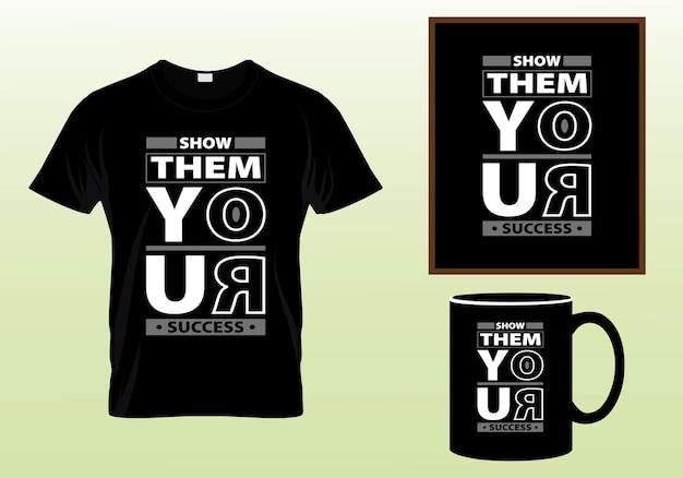 Tipografía Diseño de camiseta tipografía moderna citas de letras inspiradoras diseño de camiseta