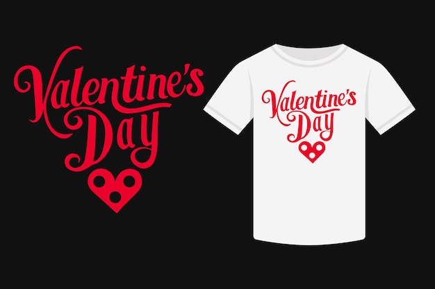 tipografía Diseño de camisetas Día de San Valentín