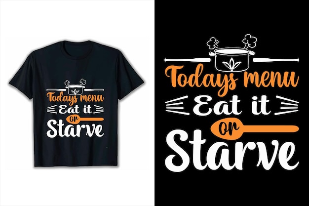 Tipografía diseño de citas inspiradoras hoy en día comerlo hambre diseño de camiseta