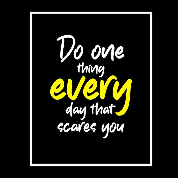 Tipografía Diseño de citas motivacionales.
