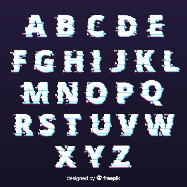 Tipografía con distorsión