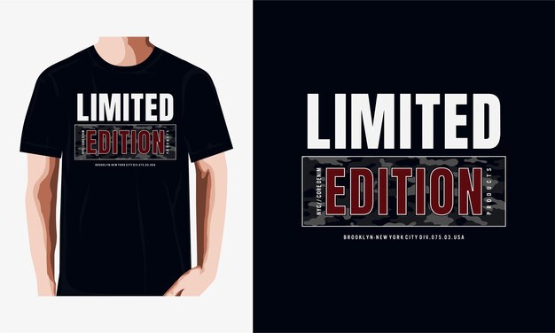 tipografía de edición limitada para camiseta estampada