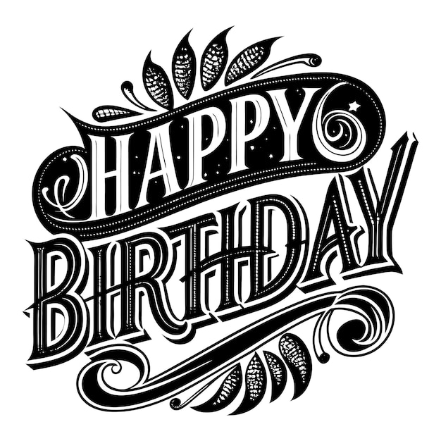 Tipografía para Feliz cumpleaños