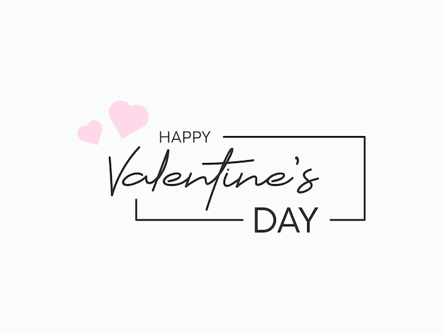 Tipografía feliz día de San Valentín