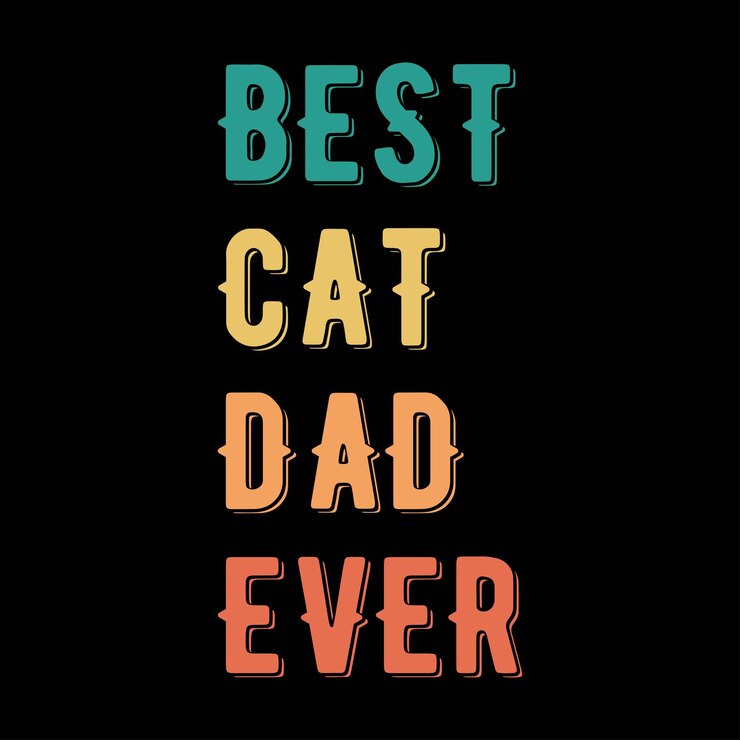 Tipografía de gato diseño de camisetas antiguas citas de moda