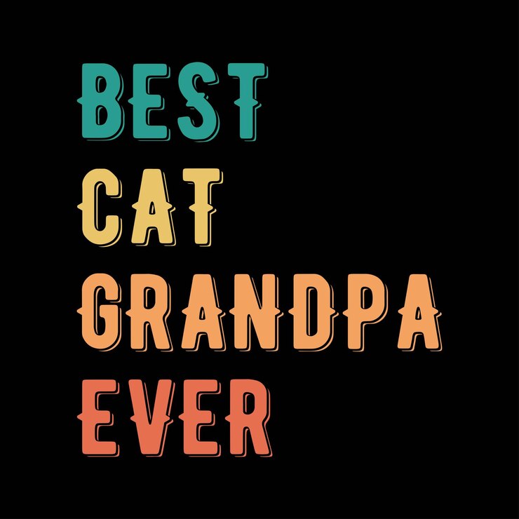 Tipografía de gato diseño de camisetas antiguas citas de moda