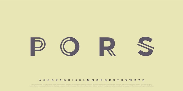 Tipografía geométrica moderna para diseños gráficos innovadores
