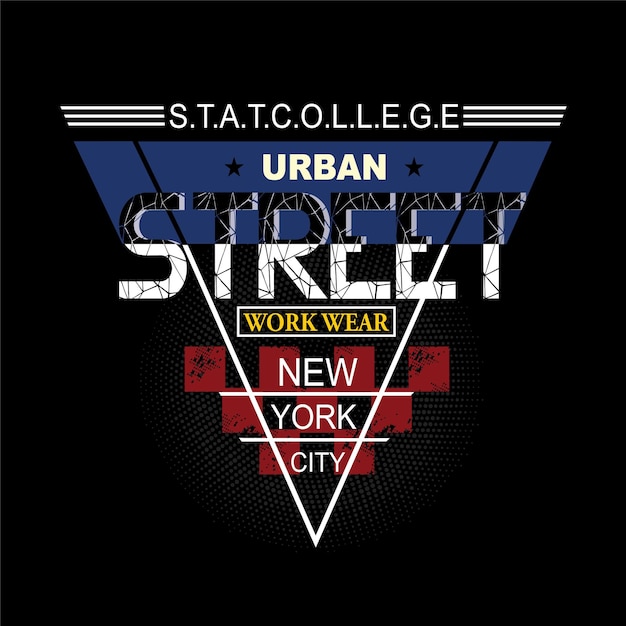 tipografía gráfica street tee para imprimir camiseta ilustración arte vectorial vintage