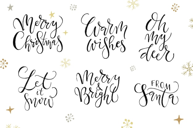 Tipografía de icono de insignia de logotipo bosquejado a mano para Navidad