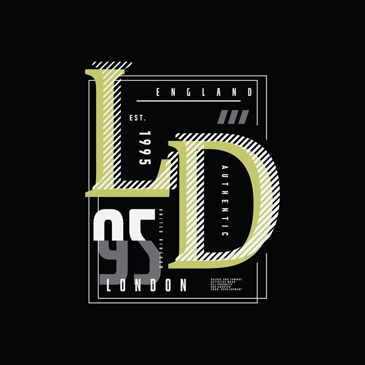 Vector tipografía de ilustración de londres perfecta para el diseño de camisetas