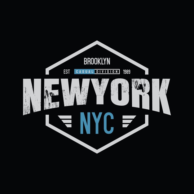 Tipografía de ilustración de nueva york perfecta para el diseño de camisetas