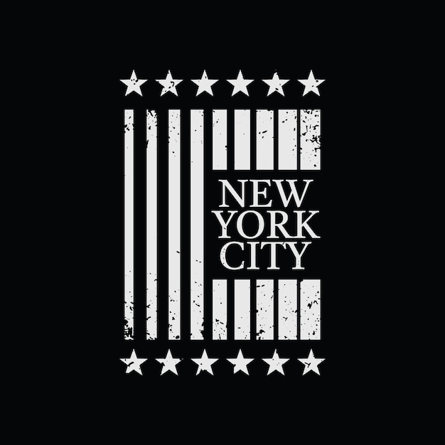 Tipografía de ilustración de nueva york perfecta para el diseño de camisetas