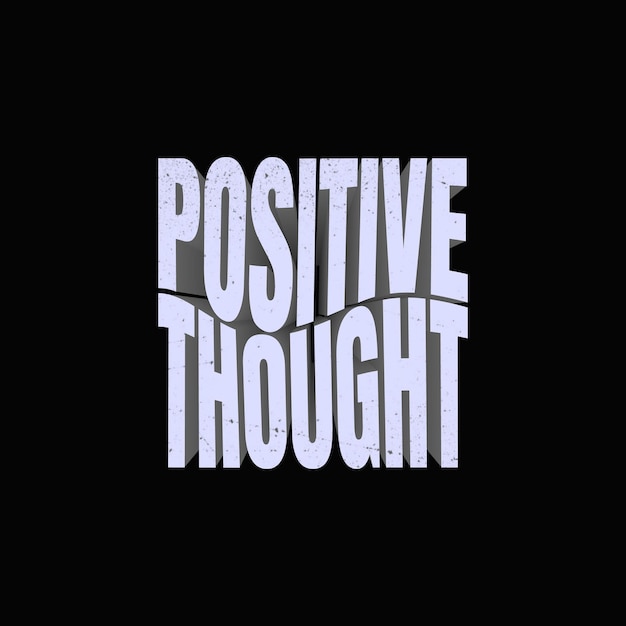 Tipografía de letras de citas positivas