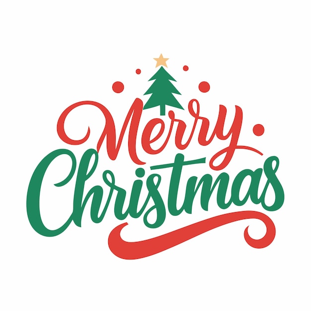 Tipografía minimalista del logotipo navideño para el arte vectorial de camisetas