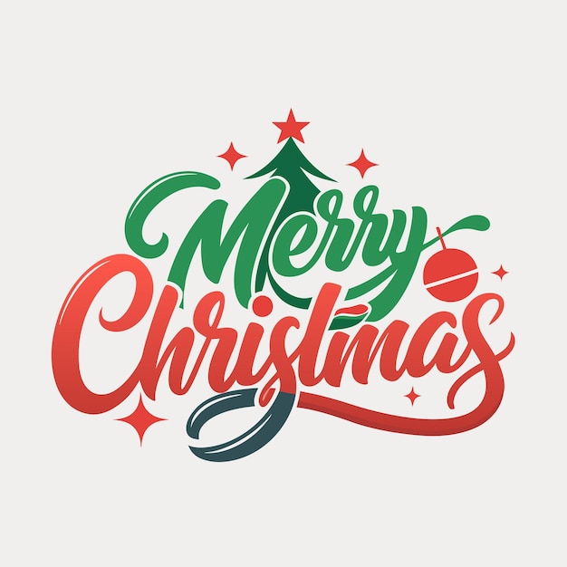 Tipografía minimalista del logotipo navideño para el arte vectorial de camisetas