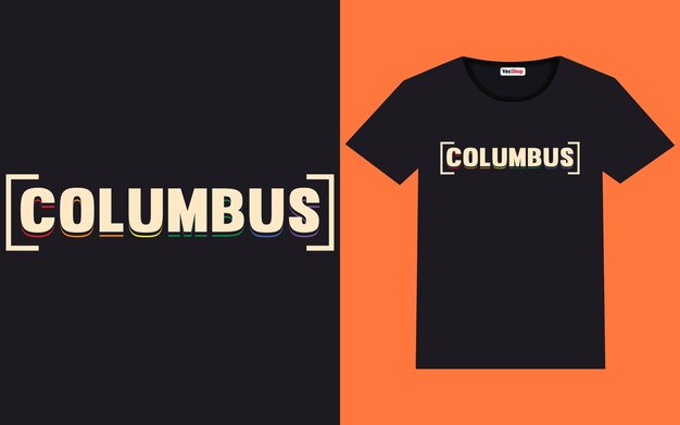 Tipografía moderna del Día de la Raza y diseño gráfico de camisetas