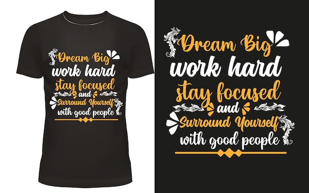 TIPOGRAFIA MODERNA Diseño de camisetas de motivación