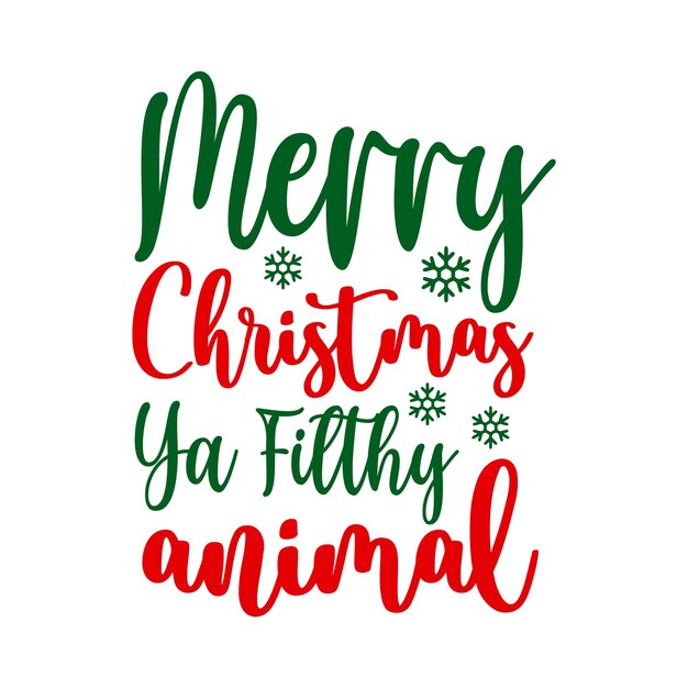Tipografía navideña SVG Ilustración vectorial Diseño Navidad feliz diseño de camiseta navideña