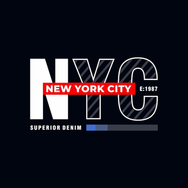 tipografía de Nueva York para imprimir camiseta