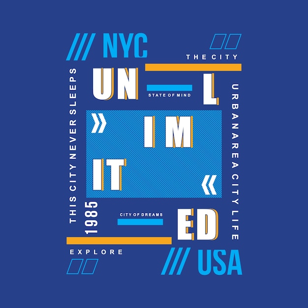 tipografía nyc para imprimir camiseta